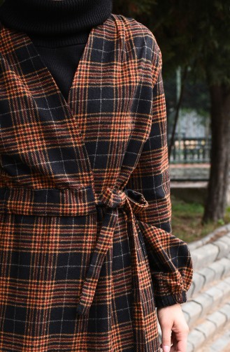 Plaid Cape Black 5509-04