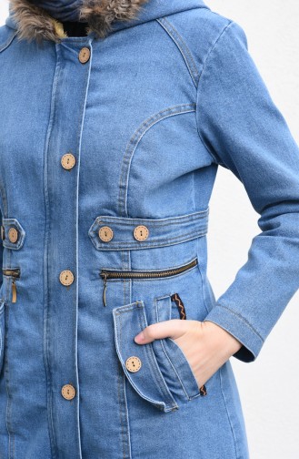 Jeans Blau mit Kapuze 9572-01 Jeans Blau 9572-01