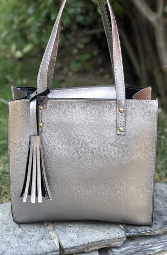 Sac D`épaule Gris argenté 01-03