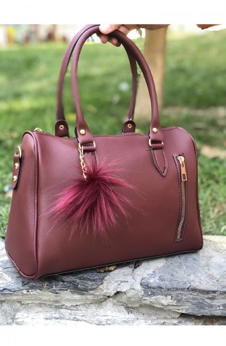 Claret Red Shoulder Bags 09-03