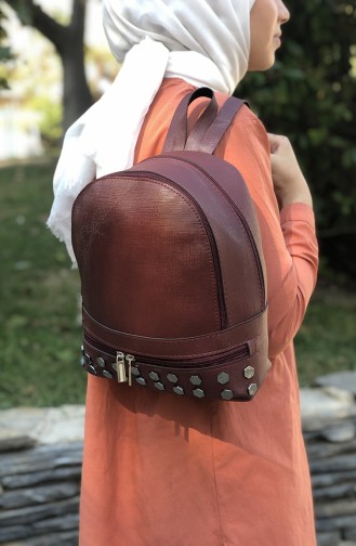 Claret red Back Pack 08-02