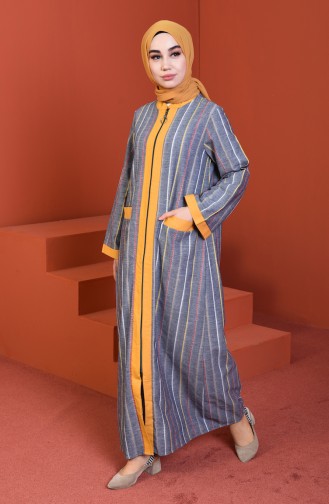 Dunkelblau Abayas 4501-02