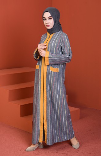 Gray Abaya 4501-03