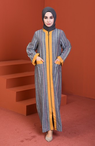 Gray Abaya 4501-03