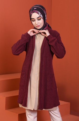 Tricot Cardigan Bordeaux 1301-06