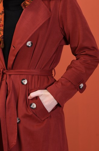 Brick Red Trenchcoat 508919-05