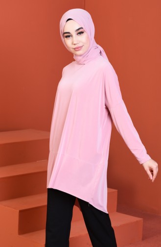 Bat Sleeve Sandy Tunic Powder 5002-02