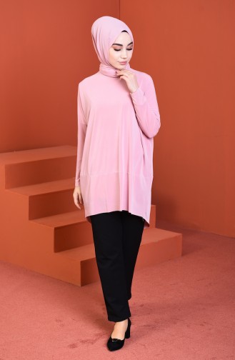 Bat Sleeve Sandy Tunic Powder 5002-02