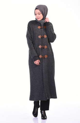 Tricot Long Cardigan Anthracite 35967-02