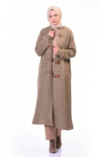 Long Gilet Tricot 35967-04 Beige 35967-04