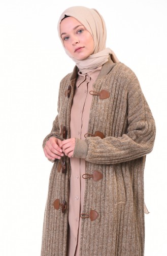 Long Gilet Tricot 35967-04 Beige 35967-04