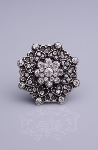 Silver Gray Brooch 05-0924-48-12