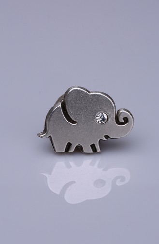 Silver Gray Brooch 05-0932-00-12