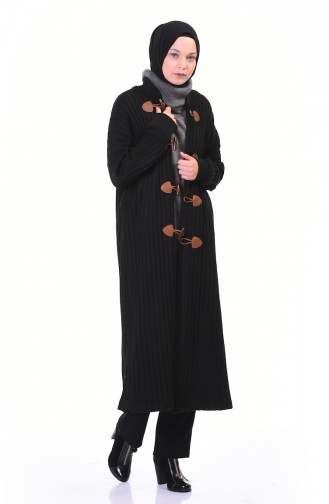 Tricot Long Cardigan Black 35967-01