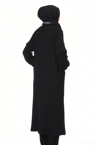 Tricot Long Cardigan Black 35967-01