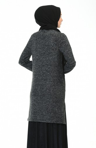 Thin Tricot Pocket Tunic Black 10320-02