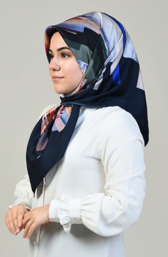 Aker S Twill Scarf Navy Blue 7418-797-921