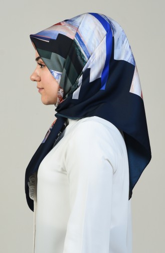 Aker S Twill Scarf Navy Blue 7418-797-921