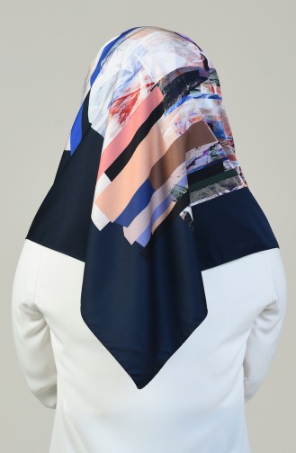 Aker S Twill Scarf Navy Blue 7418-797-921