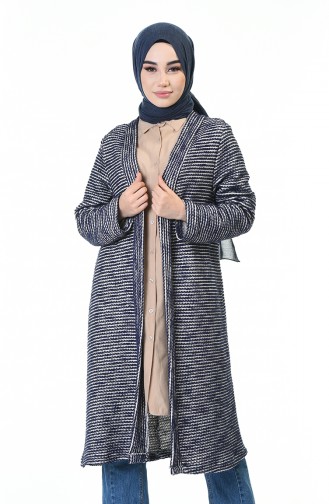 Tricot Silvery Cardigan Navy Blue 0001-01