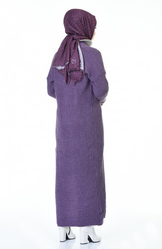 Tricot Long Cardigan Purple 1914-07