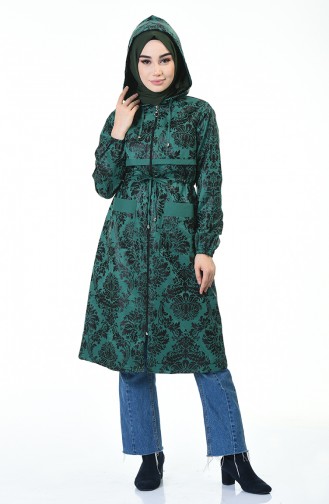 Hooded Seasonal Cape Green 2093-02