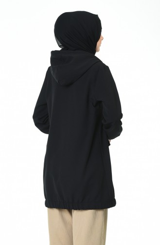 Hooded Sports Cape Black 4306-02