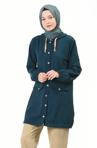 Hooded Sports Cape Emerald Green 4308-01