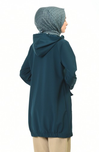 Sportcape mit Kapuze 4308-01 Smaragdgrün 4308-01