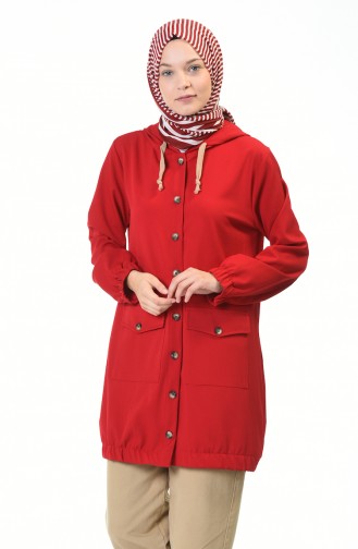 Hooded Sports Cape Red 4308-02