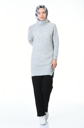 Strick Rollkragenpullover  5003-02 Grau 5003-02