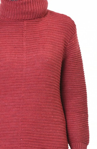 Pull Tricot Col Roulé 5003-06 Bordeaux 5003-06