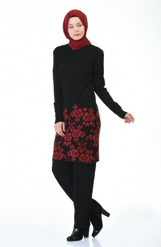 Tricot Long Sweater Black 1957-06