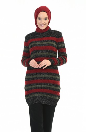 Tricot Silvery Sweater Black Bordeaux 8039-04