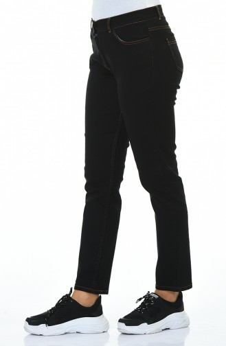 Pantalon Jean avec Poches 0659-03 Noir 0659-03