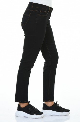Pantalon Jean avec Poches 0659-03 Noir 0659-03