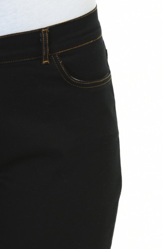 Pantalon Jean avec Poches 0659-03 Noir 0659-03