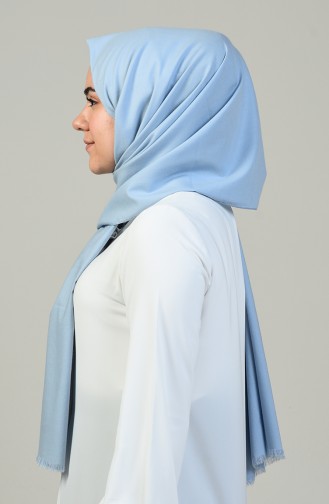 Plain Cotton Shawl Baby Blue 99256-01