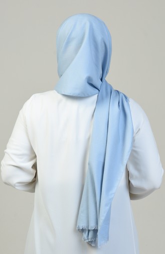 Plain Cotton Shawl Baby Blue 99256-01