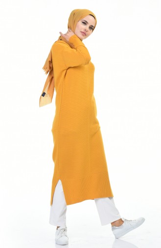 Tricot Long Tunic Mustard 1356-02