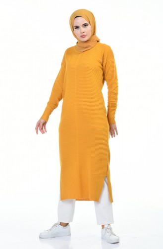 Tricot Long Tunic Mustard 1356-02