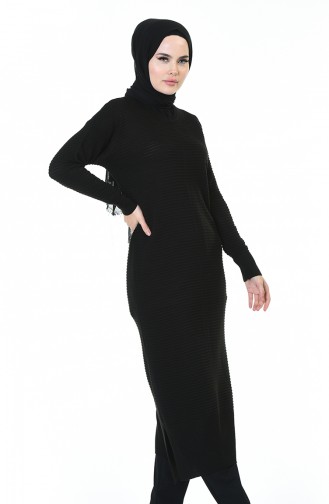 Tricot Long Tunic Black 1356-04