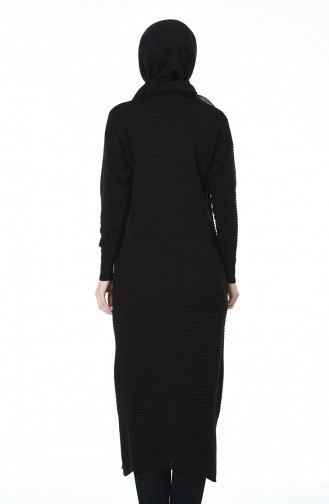 Tricot Long Tunic Black 1356-04