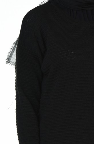 Tricot Long Tunic Black 1356-04