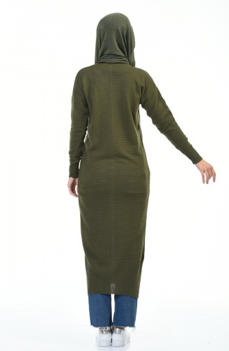 Tricot Long Tunic Khaki 1356-07