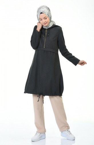 Zippered Winter Tunic Anthracite 2017-02