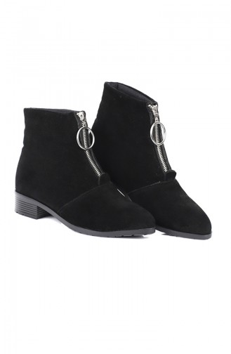 Bottes Daim Pour Femme 6950-0 Noir 6950-0