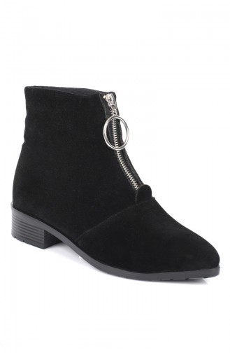 Bottes Daim Pour Femme 6950-0 Noir 6950-0