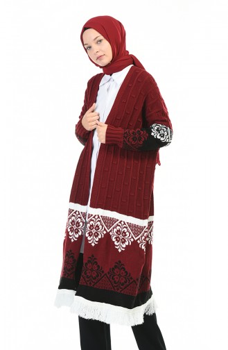 Claret Red Cardigans 0950-03