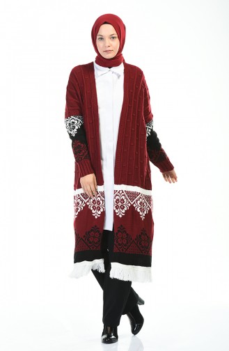 Claret Red Cardigans 0950-03